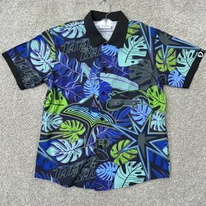 Tampa Bay Rays Button Down Shirt Men XL Multicolor Tropical Floral FanDuel MLB